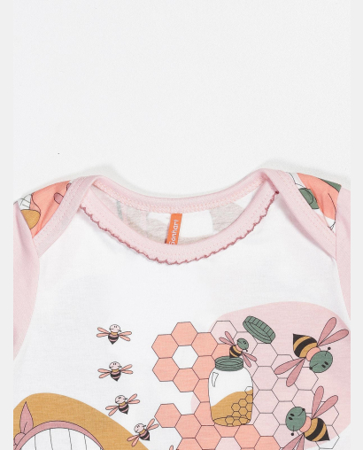 Macacão Feminino Bebe Manga Longa