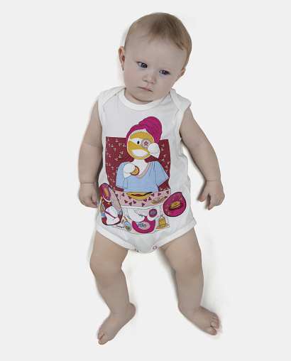 Kit Body Feminino Bebe Sem Mangas 