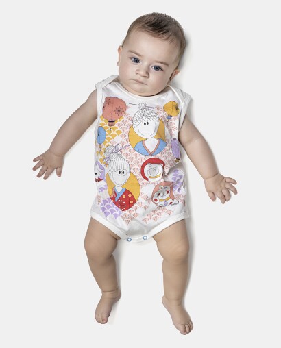 Kit Body Feminino Bebê Sem Mangas 