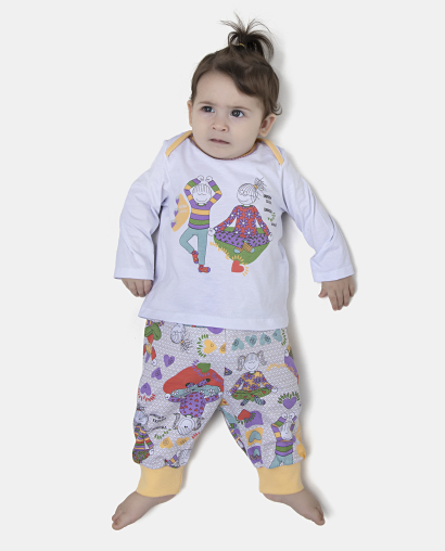 Kit Pagão Feminino Bebe Manga Longa