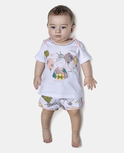 Kit Mijão Feminino Bebê Curto