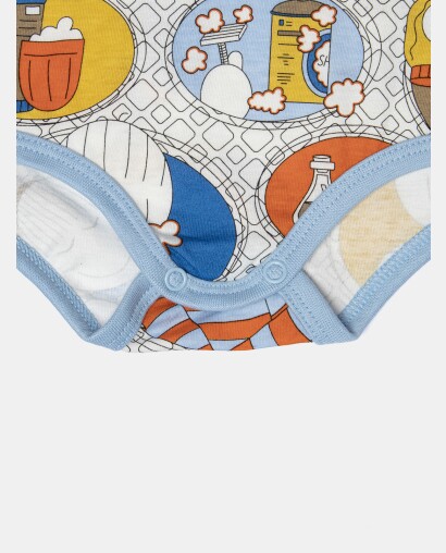 Body Bebe Manga Curta Unissex 