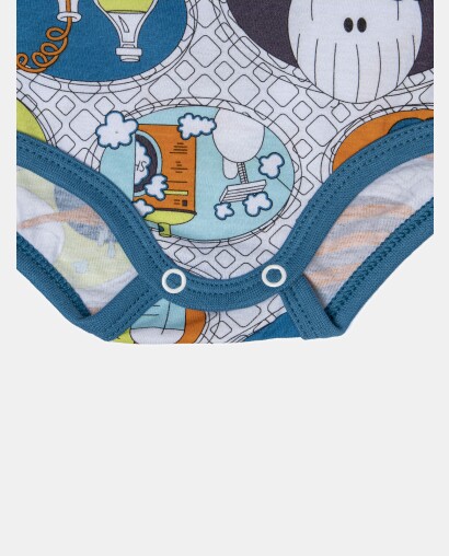 Body Bebe Manga Curta Unissex 