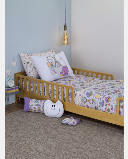 Lençol Elástico com Fronhas Queen Feminino