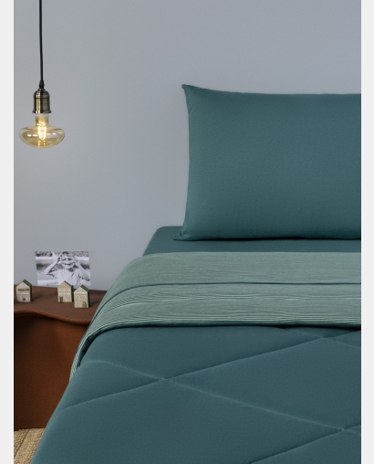 Jogo de Lençol Queen Listrado