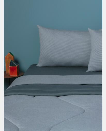 Jogo de Lençol Solteiro Unissex Listrado