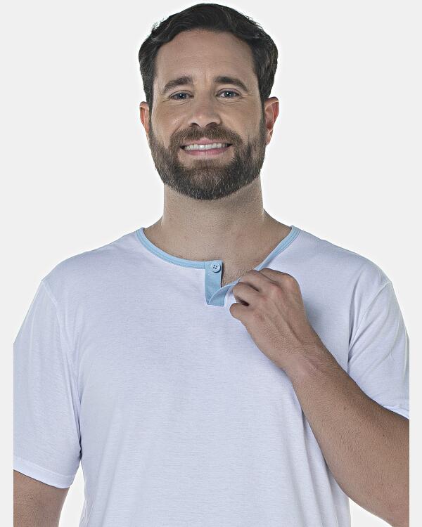Pijama Masculino Adulto Manga Curta e Short