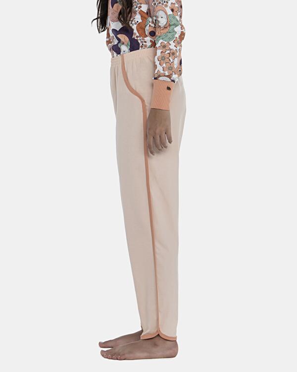 Pijama Feminino Adulto Manga Longa Com Punhos e Calça