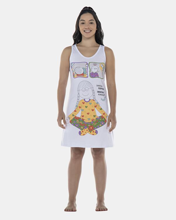 Camisola Feminina Adulto Acinturada Regata