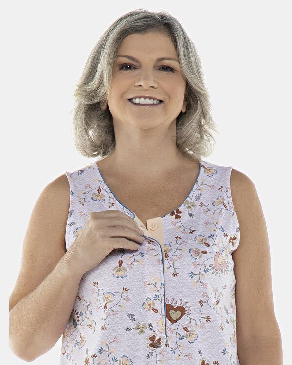 Camisola Feminina Adulto Regata Aberta