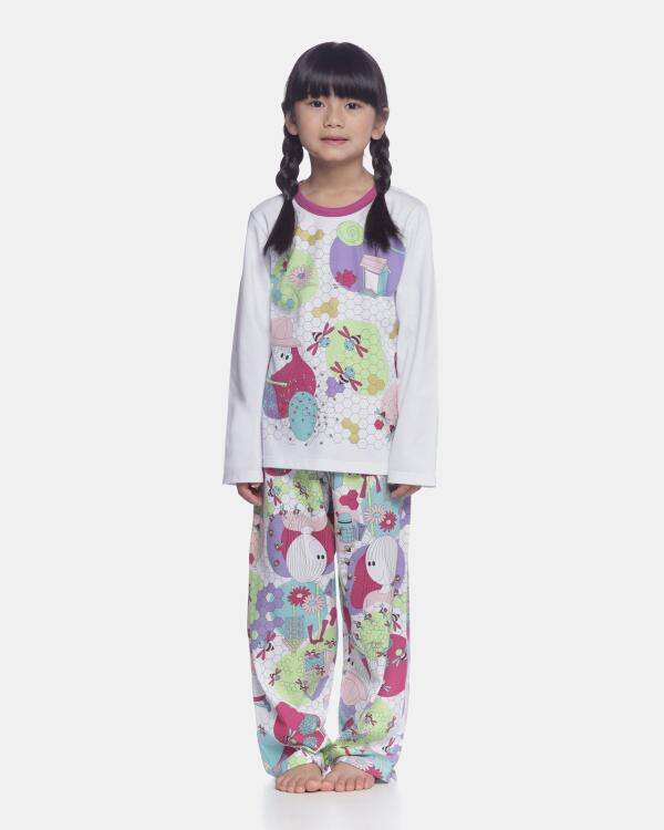 Conjunto Feminino Kids Manga Longa e Calça