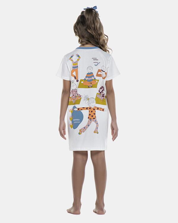 Camisão Feminino Kids Manga Curta