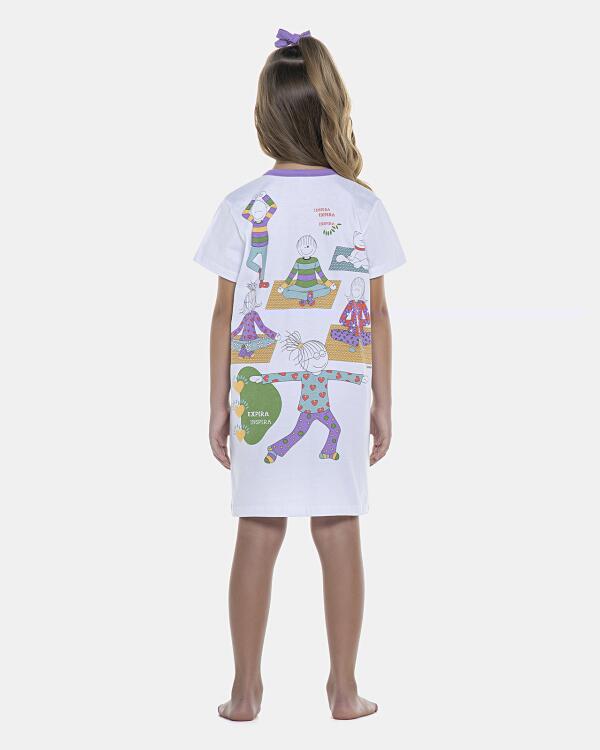 Camisão Feminino Kids Manga Curta