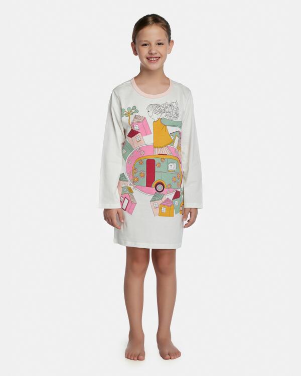 Camisão Feminino Kids Manga Longa