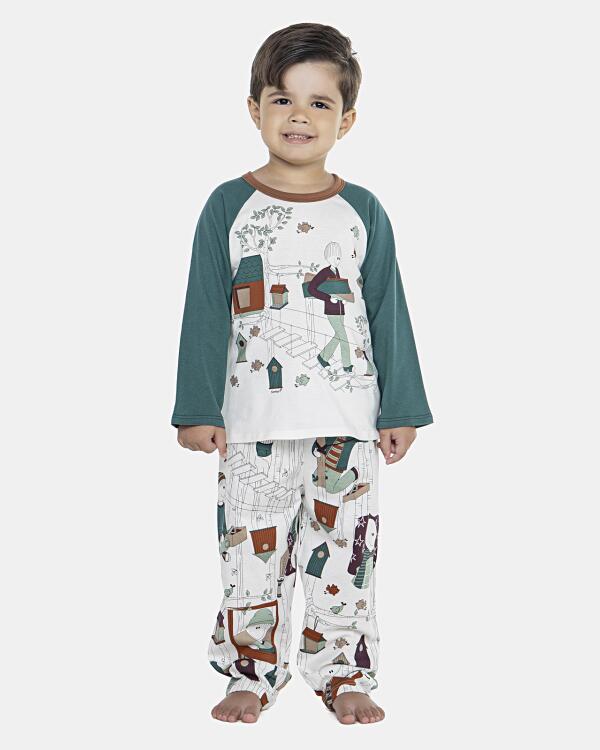 Pijama Masculino Baby Manga Longa e Calça