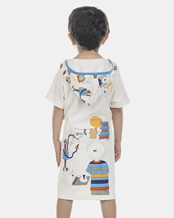 Roupão Masculino Baby Manga Curta Atoalhado
