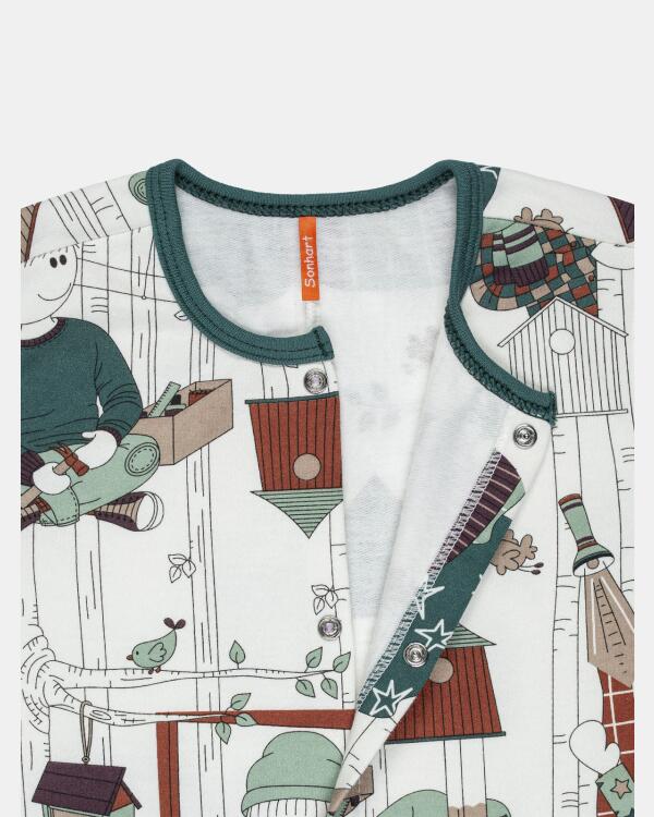 Macacão Masculino Baby Manga Longa Moletinho