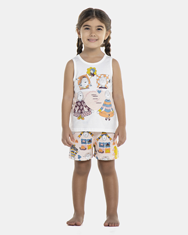Pijama Feminino Baby Regata e Short