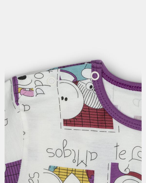 Camisão Feminino Baby Manga Curta