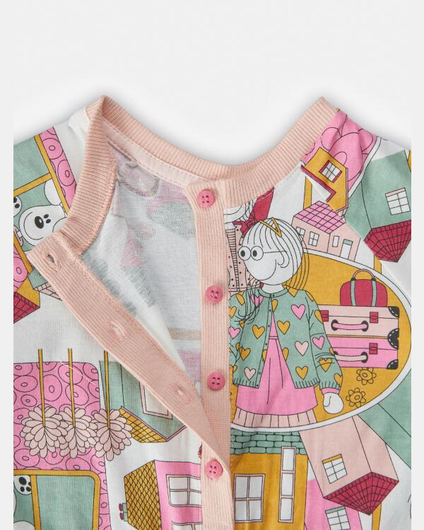 Macacão Feminino Baby Manga Longa