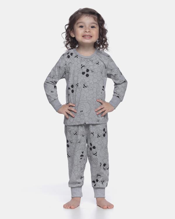 Conjunto Unissex Baby Manga Longa e Calça Com Punho
