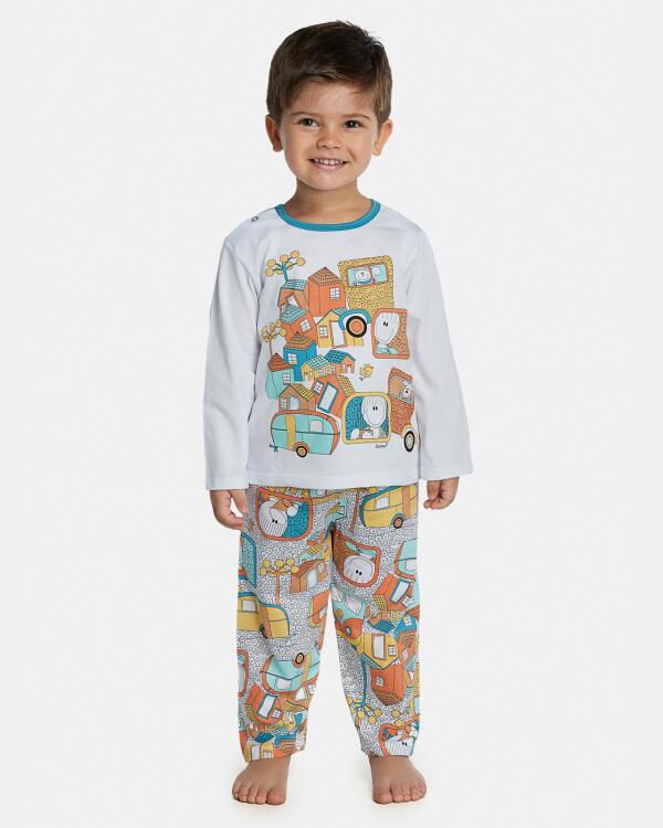 Pijama Unissex Baby Manga Longa e Calça