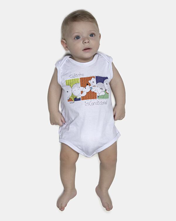Kit Body Masculino Bebe Sem Mangas