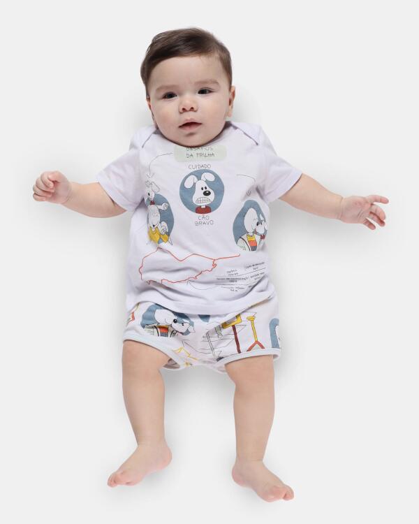 Kit Pagão Masculino Bebe Manga Curta