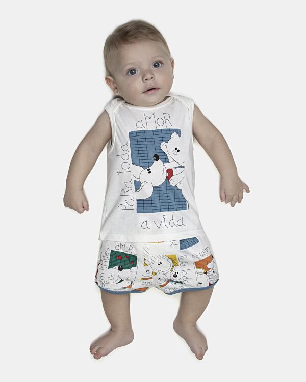Kit Pagão Masculino Bebe Regata