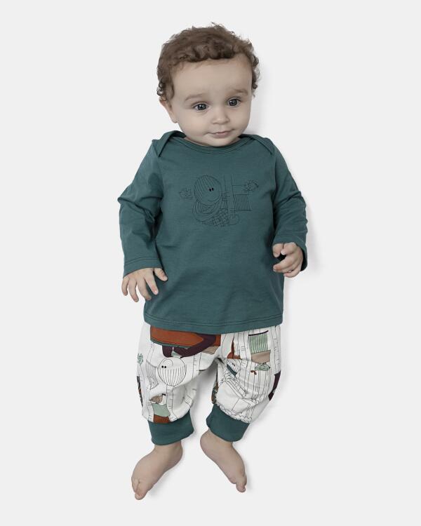 Kit Pagão Masculino Bebe Manga Longa
