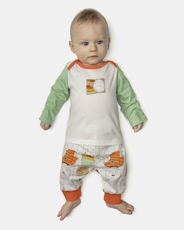 Kit Pagão Masculino Bebê Manga Longa