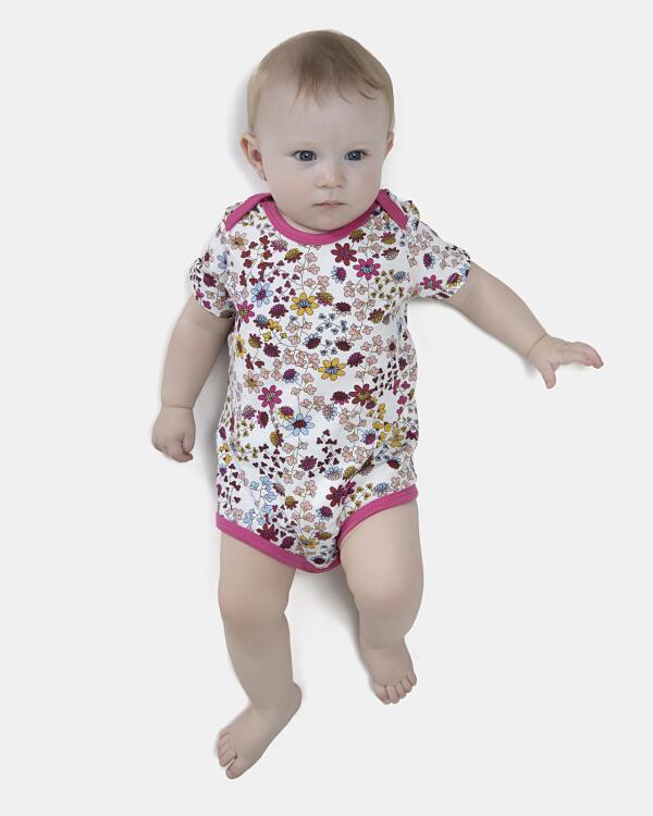 Kit Body Feminino Bebe Manga Curta
