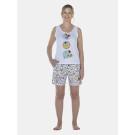 Pijama Feminino Adulto Regata e Bermuda