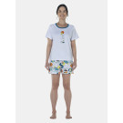 Pijama Feminino Adulto Manga Curta e Short
