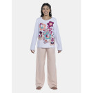 Pijama Feminino Adulto Manga Longa e Calça Plush