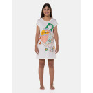 Camisão manga curta cinturado               
