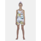 Pijama Feminino Kids Alça e Short