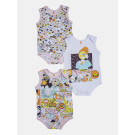 Kit Body Feminino Bebe Sem Mangas 