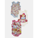Kit Body Feminino Bebe Sem Mangas 