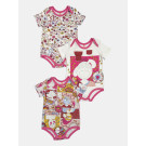 Kit Body Feminino Bebe Manga Curta