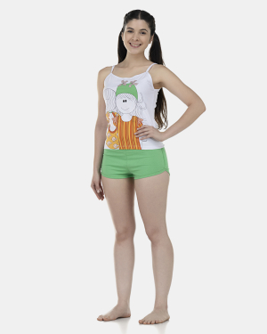 Pijama Feminino Adulto Alça e Short