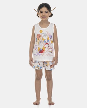 Pijama Feminino Kids Regata e Short