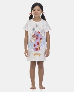 Camisão Feminino Kids Manga Curta