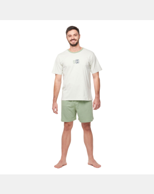 Conjunto Masculino Adulto Manga Curta e Short