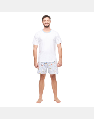 Conjunto Masculino Adulto Manga Curta e Short