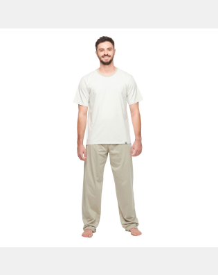 Pijama manga curta e calça