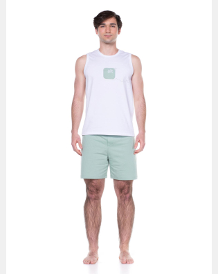 PIJAMA REGATA MACHÃO E SHORT