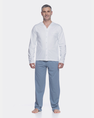 Homewear clássico manga longa e calça       