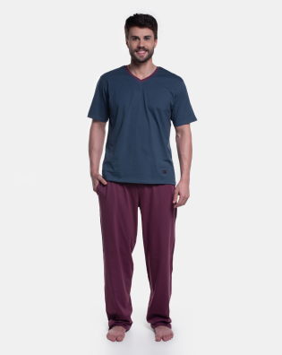 Pijama Manga Curta e Calça