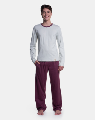 Pijama Manga Longa e Calça